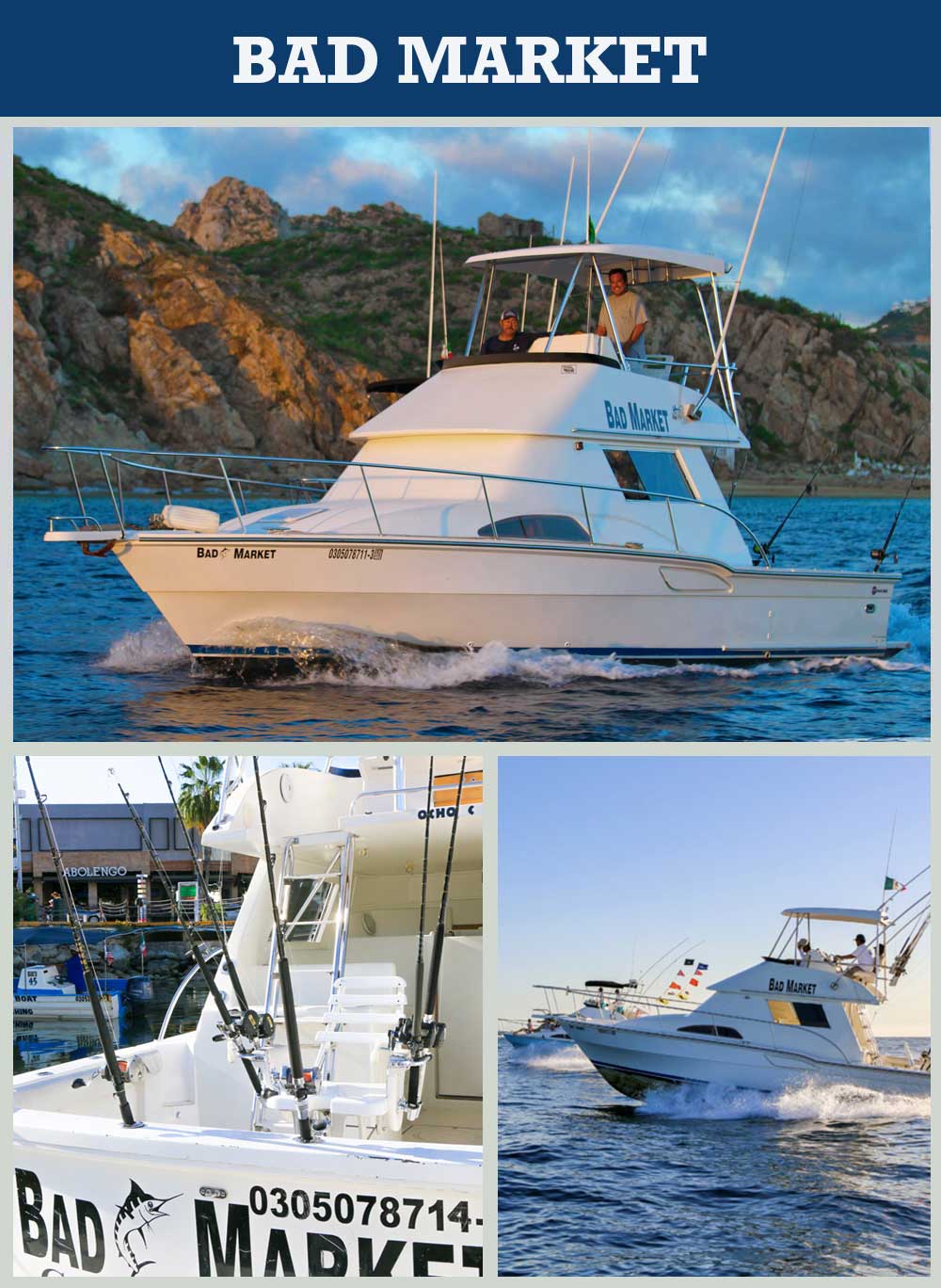 Cabo charter fishing boat, Reel Busy, Pochos
