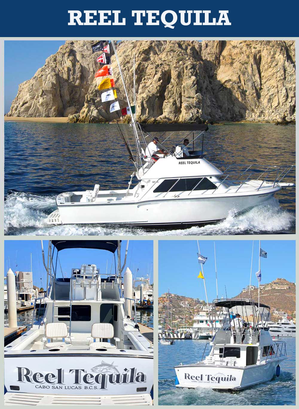 Cabo charter fishing boat, Reel Tequila, Pochos