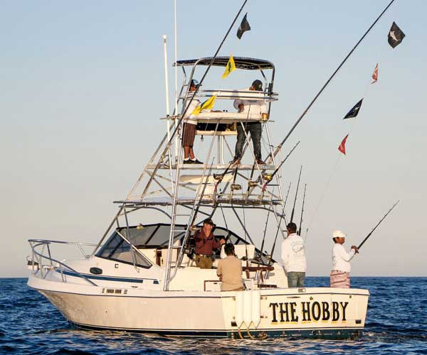 Cabo Blackfin fishing boat, The Hobby