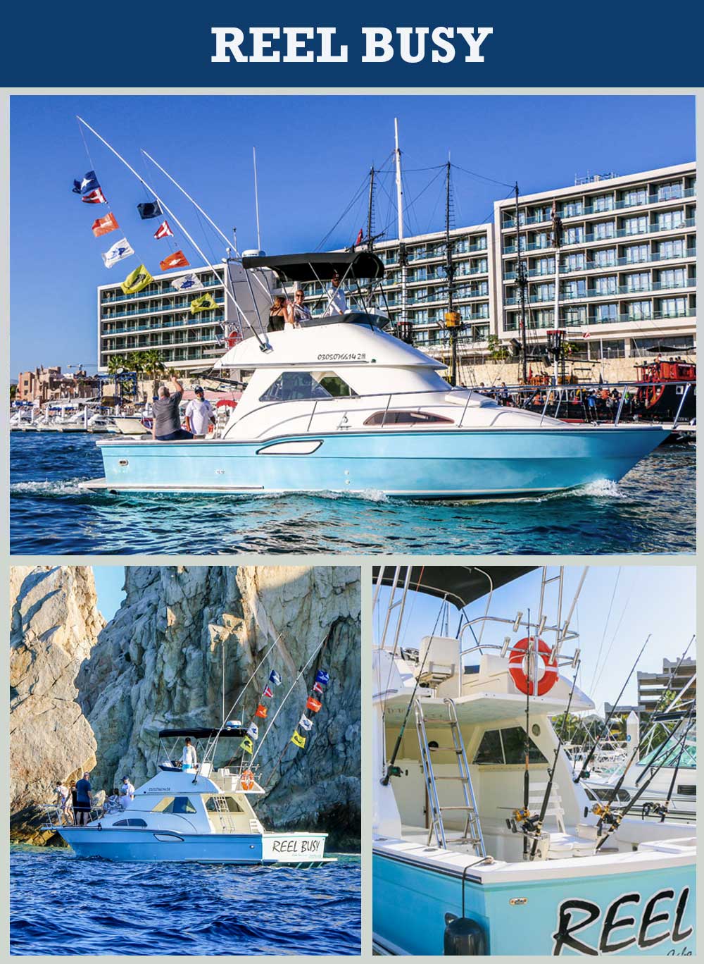 Cabo charter fishing boat, Reel Busy, Pochos